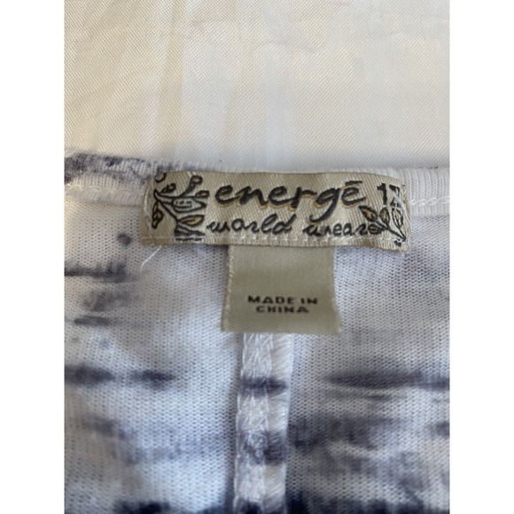 Energe Shirt‎ Women 1X Teal Tunic Top 3/4 Sleeves Crochet Beads - Picture 9 of 10